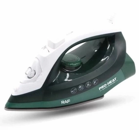 Raf Electric Steam Iron, 2200Watts, Green Last Chance Steal