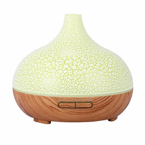 400Ml Air Humidifier With Creative Crackle Light Wood Limited Stock Offer