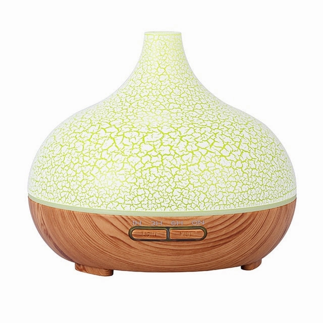 400Ml Air Humidifier With Creative Crackle Light Wood Limited Stock Offer
