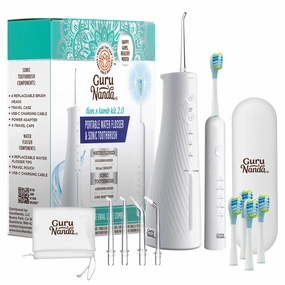 Hot Pick Sale Lion & Lamb 2.0 Portable Sonic Toothbrush & Water Flosser - White