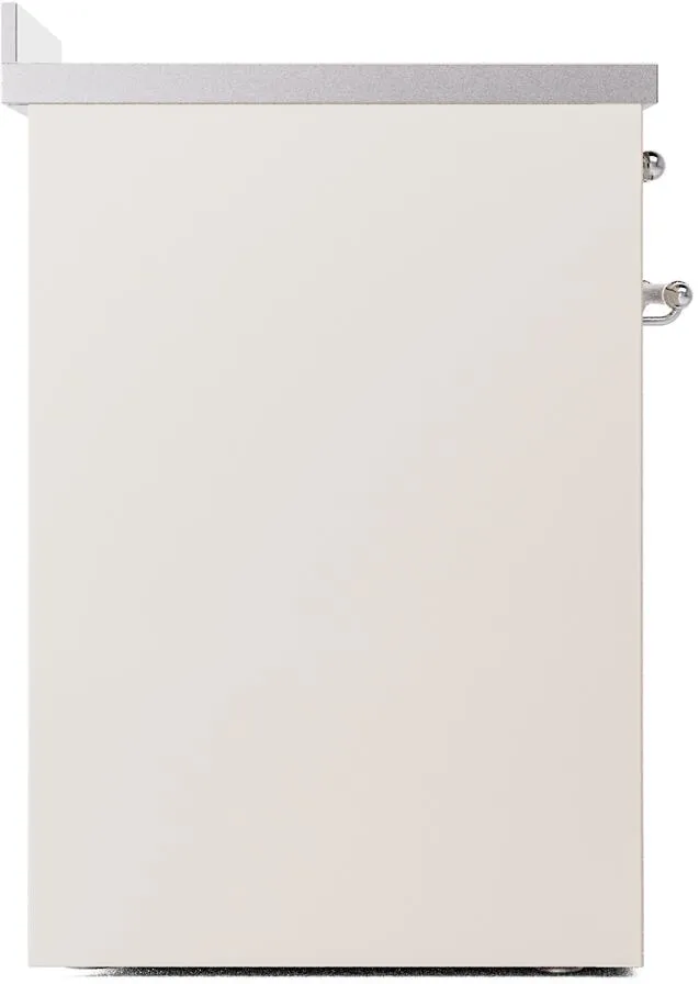 Ilve UPI304NMPAWC Nostalgie Ii 30 Inch Electric Freestanding Range In Antique White With Chrome Trim
