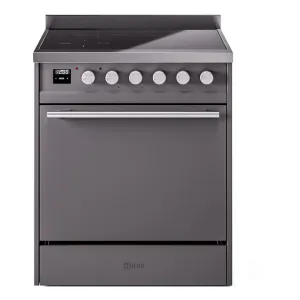 Ilve UPI304QMPMG Professional Plus Ii 30 Inch Electric Freestanding Range In Matte Graphite With Trim