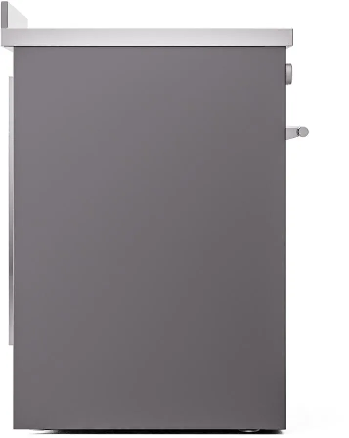 Ilve UPI304WMPMG Professional Plus Ii 30 Inch Electric Freestanding Range In Matte Graphite With Trim