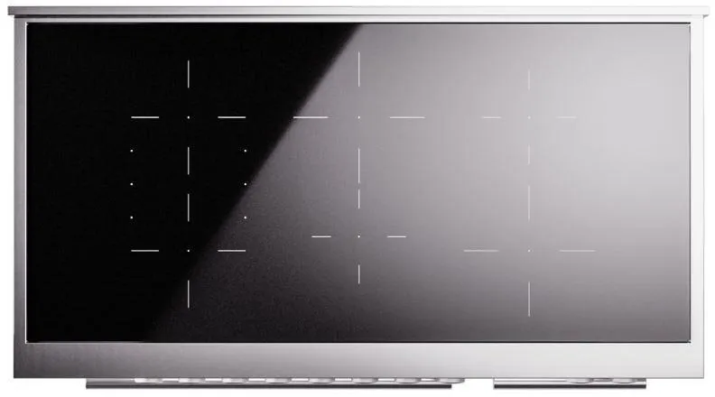 Ilve UPI486WMPBK Professional Plus Ii 48 Inch Electric Freestanding Range In Glossy Black With Trim