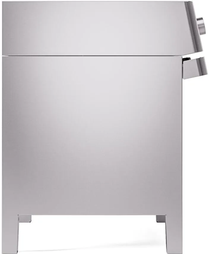 Ilve UPMI09S3SS Panoramagic 36 Inch Electric Freestanding Range In Stainless Steel With Trim