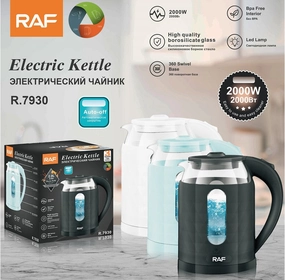 Instant Hot Deal Raf Glass Kettle,2Lit, 2000 Watts