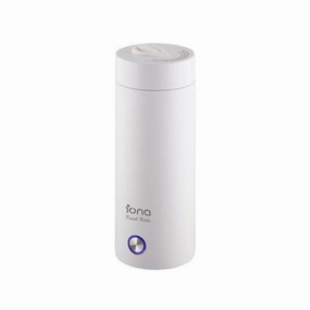 Save More Online Iona 400Ml Portable Electric Stainless Steel Travel Kettle - Gltk380 (White/ Pink)