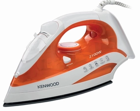 Kenwood Steam Iron Ceramic, 300Ml, 2100Watts, Orange / White Perfect Gift Sale