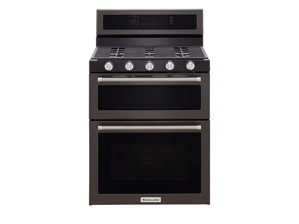Kitchenaid KFGS530ESS 30-Inch 5 Burner Gas Convection Range With Warming Drawer - Stainless Steel