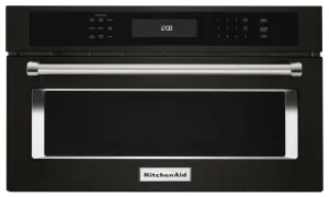 Kitchenaid KMBP100EBS 30" Built In Microwave Oven With Convection Cooking - Black Stainless Steel With Printshield&#8482; Finish