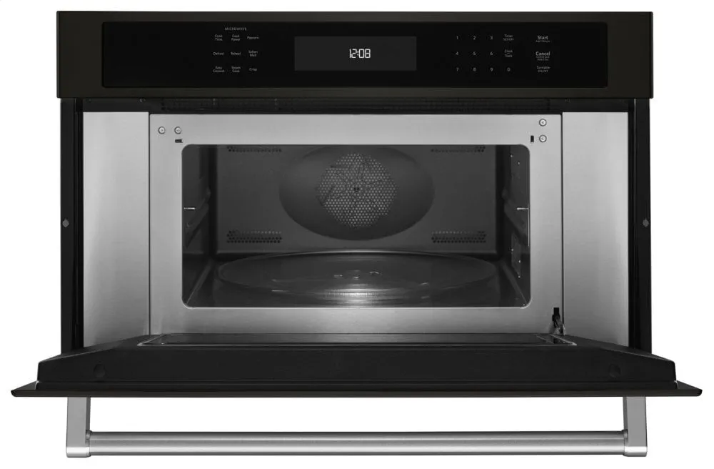 Kitchenaid KMBP100EBS 30" Built In Microwave Oven With Convection Cooking - Black Stainless Steel With Printshield&#8482; Finish