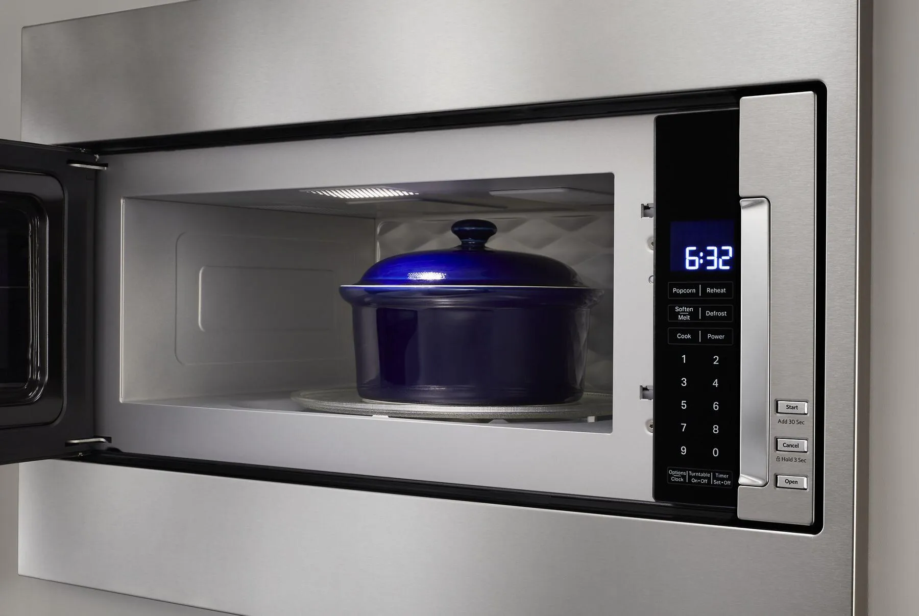 Kitchenaid KMBT5511KSS 1000 Watt Built-In Low Profile Microwave With Standard Trim Kit - Stainless Steel