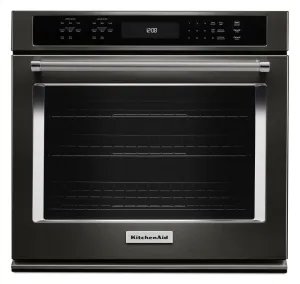 Kitchenaid KOSE500EBS 30" Single Wall Oven With Even-Heat&#8482; True Convection - Black Stainless Steel With Printshield&#8482; Finish