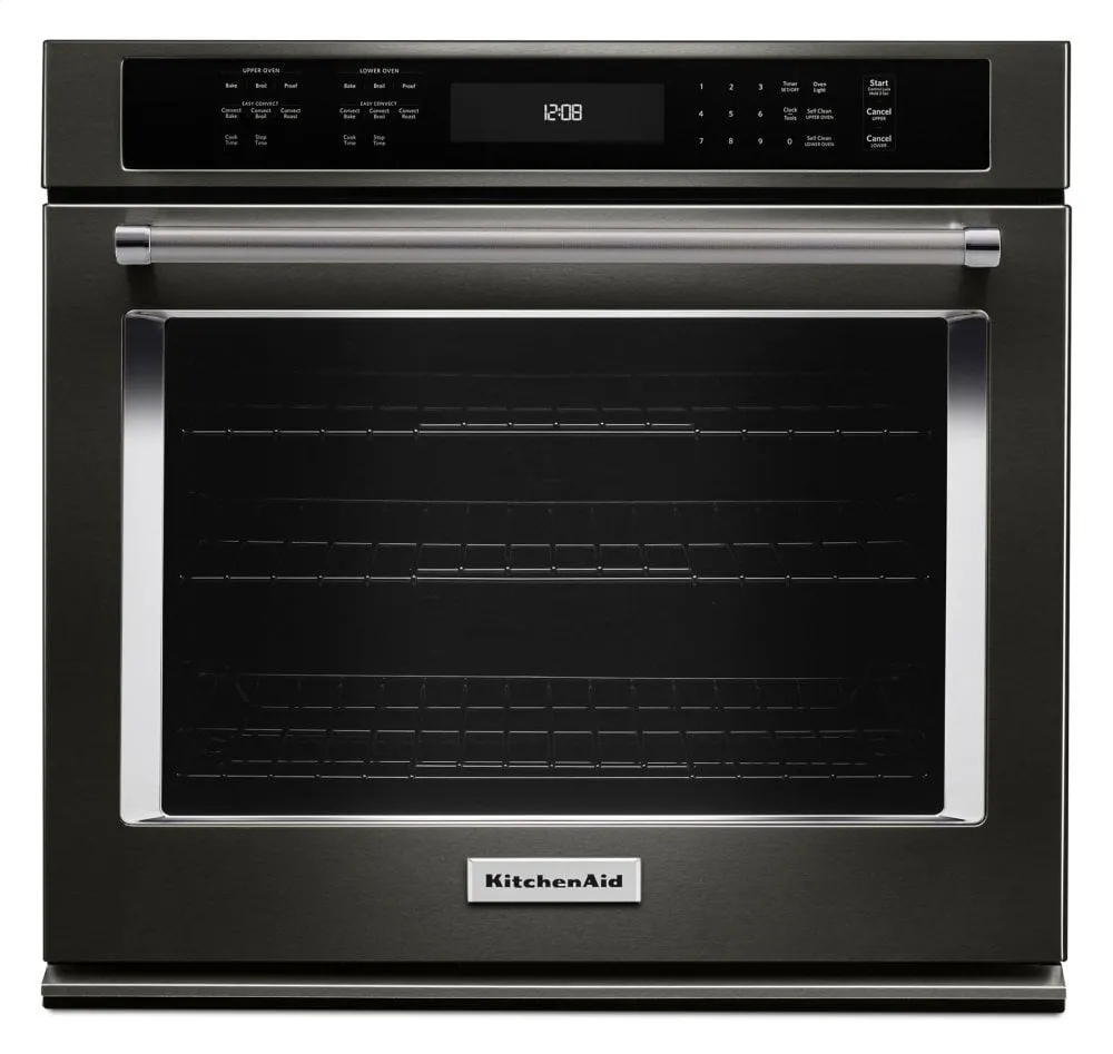 Kitchenaid KOSE500EBS 30" Single Wall Oven With Even-Heat&#8482; True Convection - Black Stainless Steel With Printshield&#8482; Finish