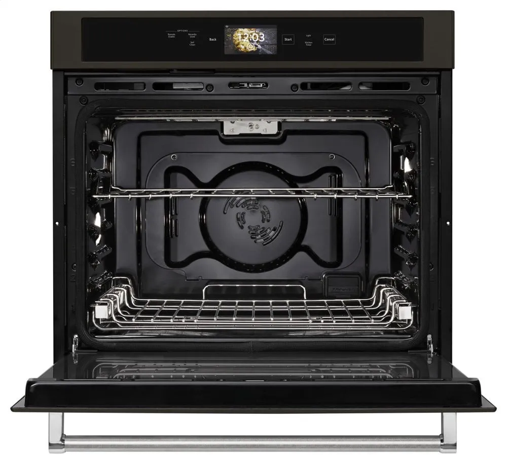 Kitchenaid KOSE900HBS Smart Oven  30" Single Oven With Powered Attachments And Printshield&#8482; Finish - Black Stainless Steel With Printshield&#8482; Finish