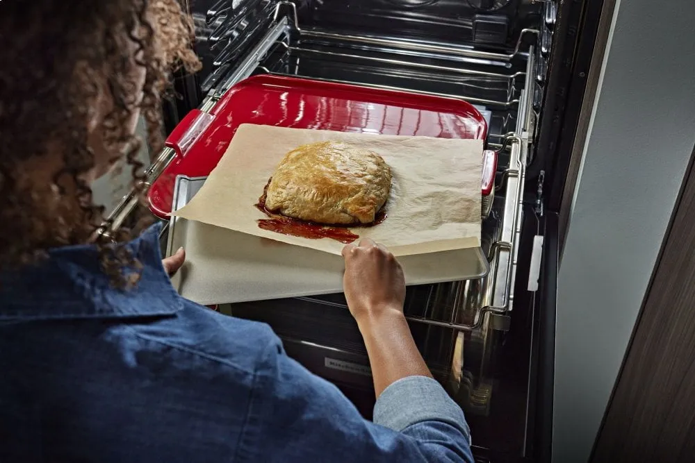 Kitchenaid KOSE900HBS Smart Oven  30" Single Oven With Powered Attachments And Printshield&#8482; Finish - Black Stainless Steel With Printshield&#8482; Finish