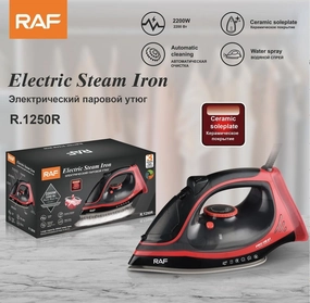 Raf Electric Steam Iron, 2200Watts, Red Mega Hot Offer