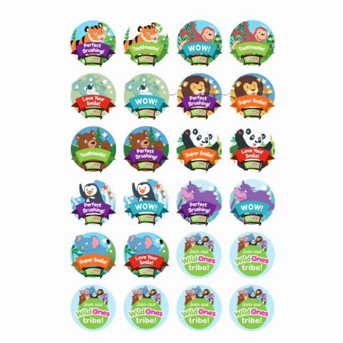 Exclusive Online Deal Wildones? Kids Electric Toothbrush Reward Stickers