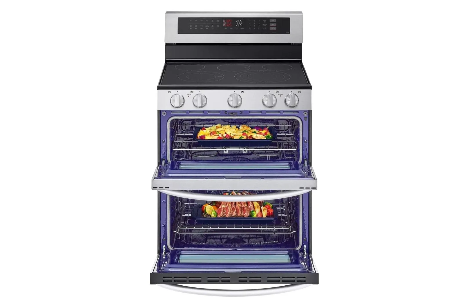 Lg LDEL7324SE 7.3 Cu. Ft. Smart Electric Double Oven Freestanding Range With Probake Convection And Air Fry