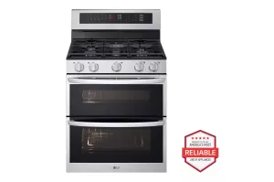 Lg LDGL6924S 6.9 Cu. Ft. Smart Gas Double Oven Freestanding Range With Probake Convection And Air Fry