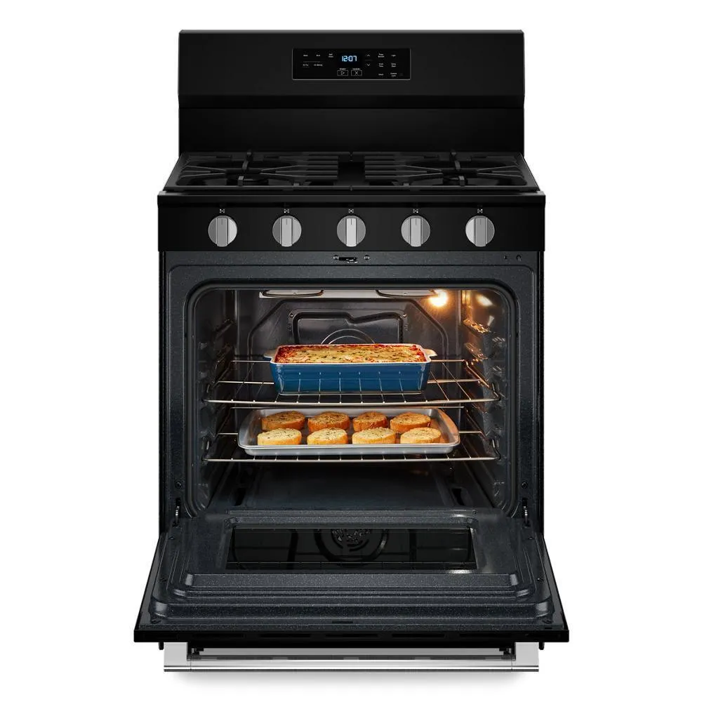Maytag MFGS6030RB 30-Inch Wide Gas Range With No Preheat Air Fry And Air Baking - 5.0 Cu. Ft.
