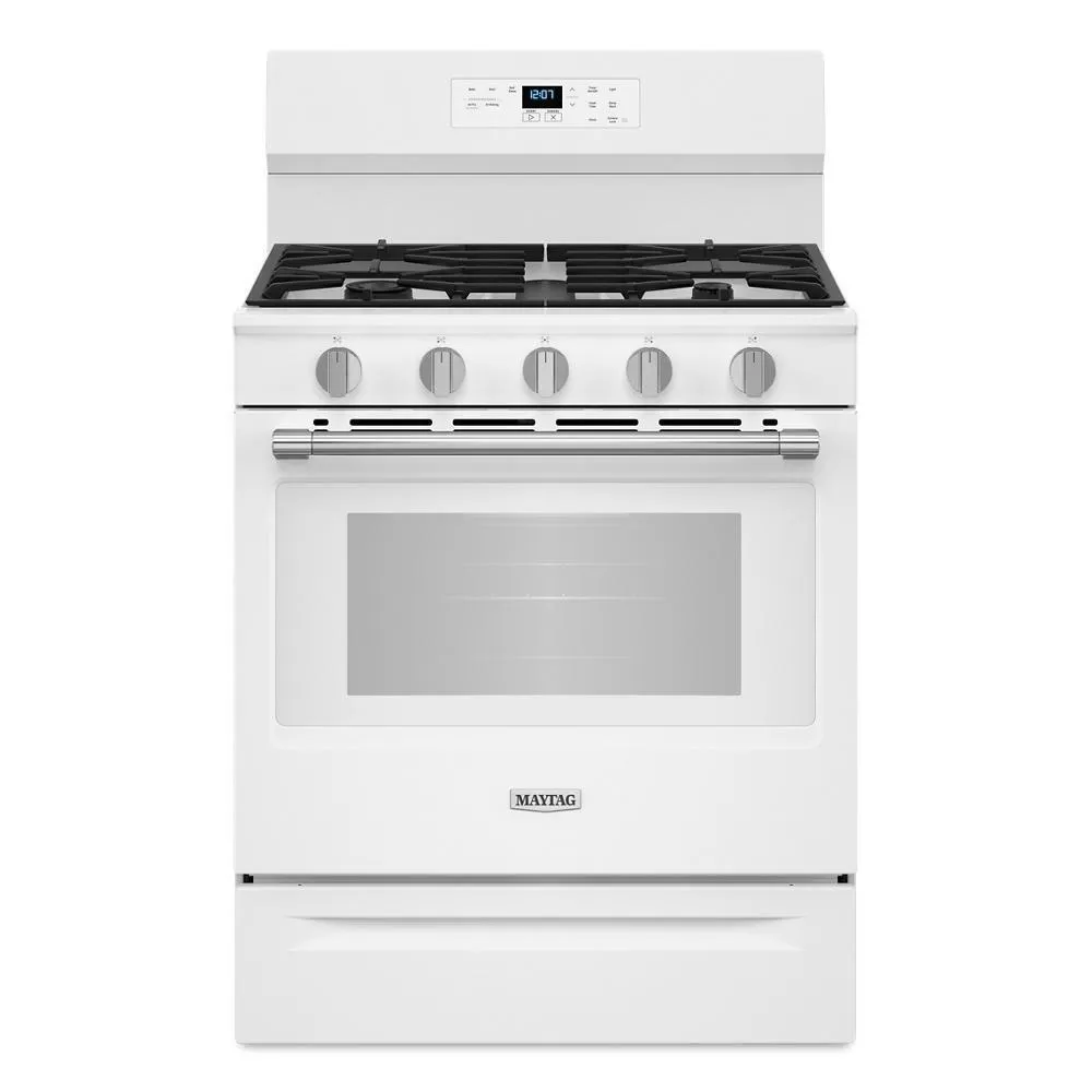 Maytag MFGS6030RW 30-Inch Wide Gas Range With No Preheat Air Fry And Air Baking - 5.0 Cu. Ft.