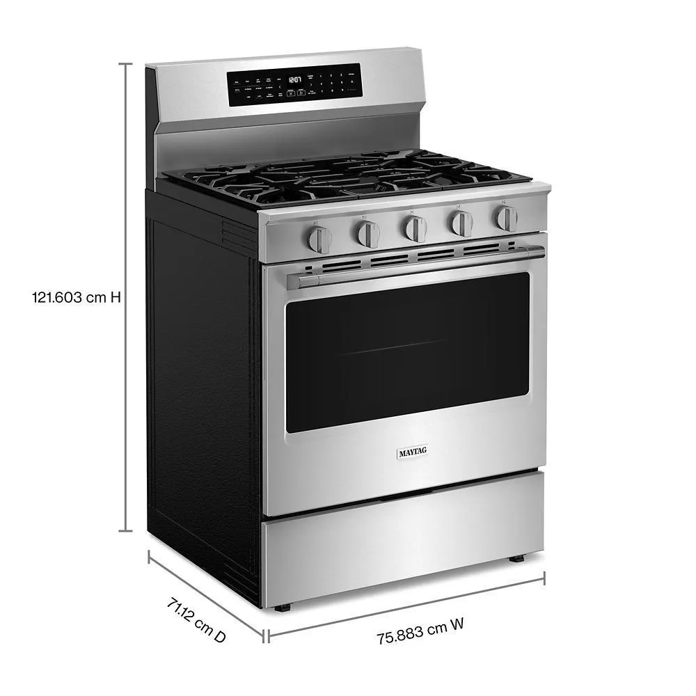 Maytag MFGS8030RZ 30-Inch Wide Gas Range With Grill Mode - 5.0 Cu. Ft.