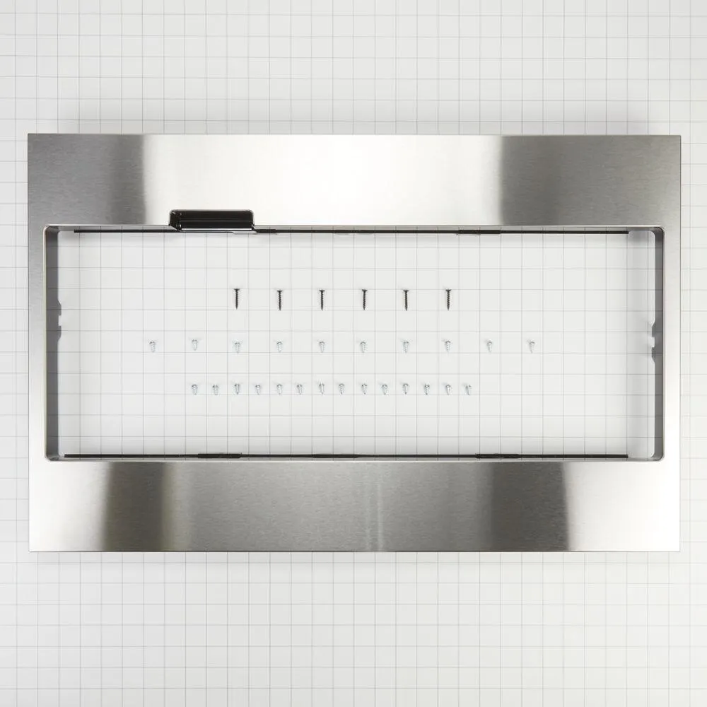 Maytag W11451313 Built-In Low Profile Microwave Standard Trim Kit With Pocket Handle, Stainless Steel