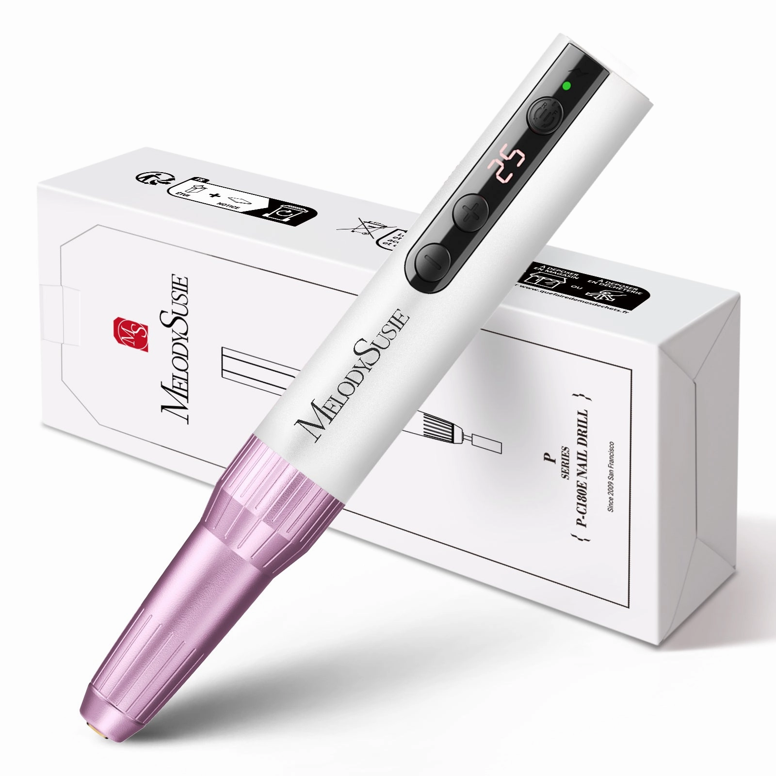 Pc180E Rechargeable Nail Drill 25000Rpm - Pink Gold Mega Savings Now Clearance Event Alert