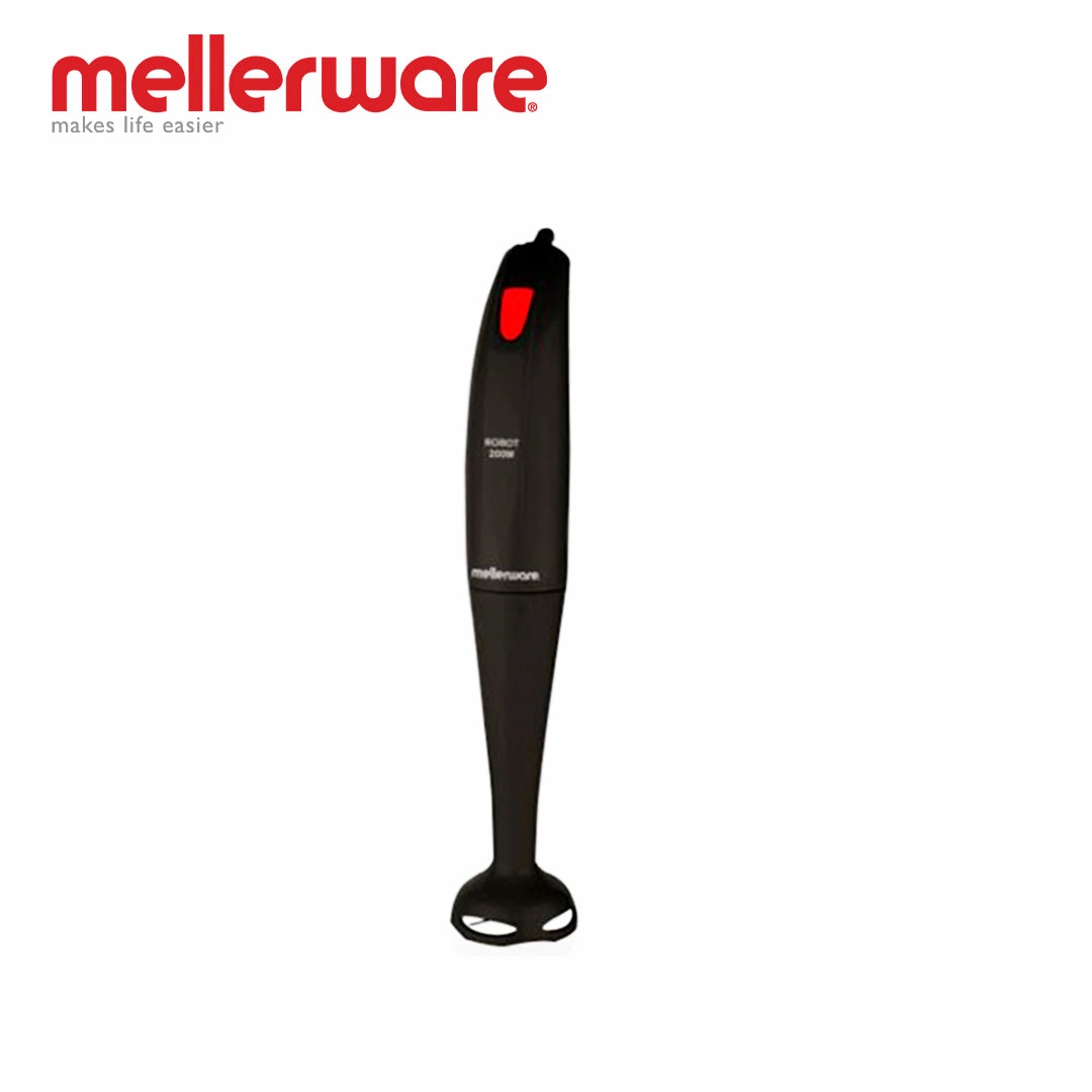 Mellerware Stick Blender Plastic Black Single Speed 200W "Robot 200" Limited Stock Deals Exclusive Savings Event