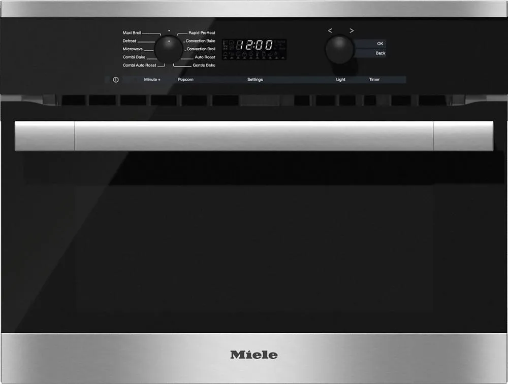 Miele H6100BM STAINLESS STEEL H 6100 Bm 24 Inch Speed Oven With Electronic Clock/Timer And Combination Modes For Quick, Perfect Results.