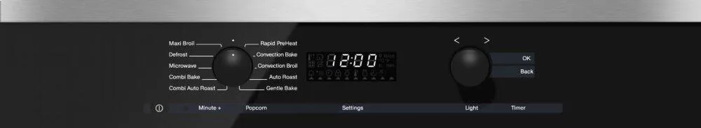 Miele H6100BMAM Stainless Steel - 24 Inch Speed Oven With Electronic Clock/Timer And Combination Modes For Quick, Perfect Results.