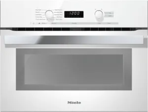 Miele H6200BM White 24 Inch Speed Oven With Electronic Clock/Timer And Combination Modes For Quick, Perfect Results.