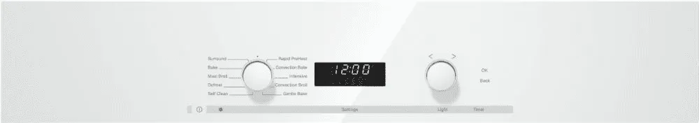 Miele H6280BP White- 30 Inch Convection Oven With Self Clean For Easy Cleaning.