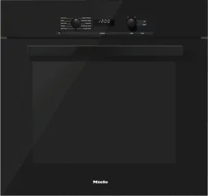 Miele H6280BPBK H 6280 Bp 30 Inch Convection Oven With Self Clean For Easy Cleaning.- Obsidian Black