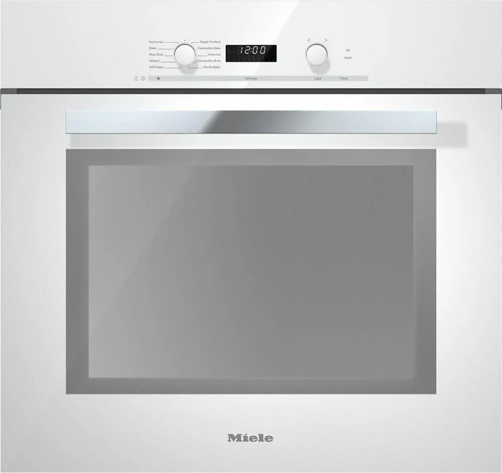 Miele H6280BPWH H 6280 Bp 30 Inch Convection Oven With Self Clean For Easy Cleaning.- Brilliant White