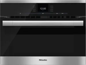Miele H6500BM H 6500 Bm 24 Inch Speed Oven With Combi-Modes And Roast Probe For Precise-Temperature Cooking.