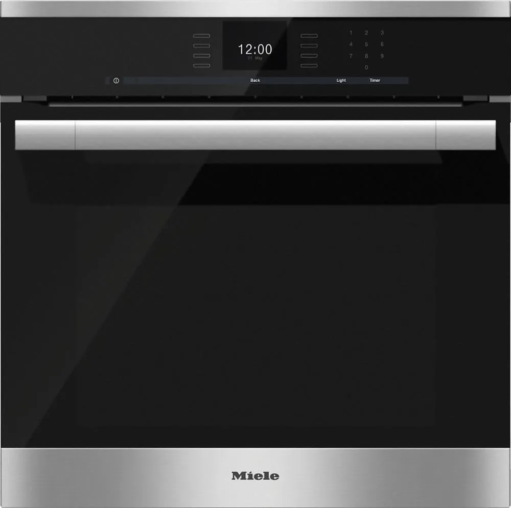 Miele H6560B H 6560 B Am 24 Inch Convection Oven With Airclean Catalyzer And Roast Probe For Precise Cooking.