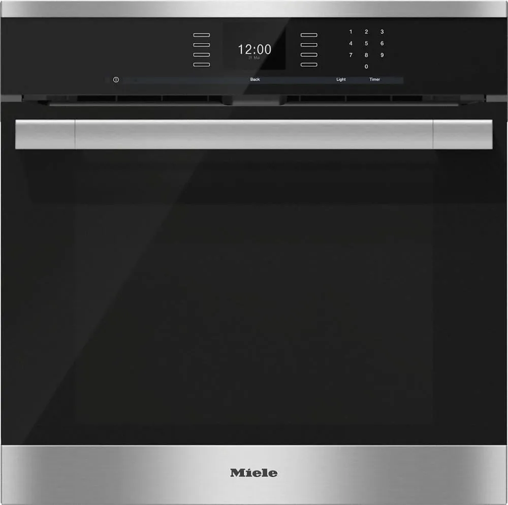 Miele H6560BP H 6560 Bp Am 24 Inch Convection Oven With Airclean Catalyzer And Roast Probe For Precise Cooking.