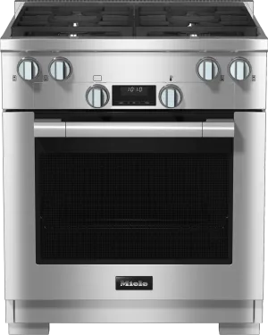 Miele HR11243GAG Hr 1124-3 G Ag - 30" Range All Gas With Directselect, Twin Convection Fans And M Pro Dual Stacked Burners