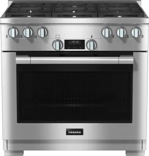 Miele HR11343GAG Hr 1134-3 G Ag - 36" Range All Gas With Directselect, Twin Convection Fans And M Pro Dual Stacked Burners