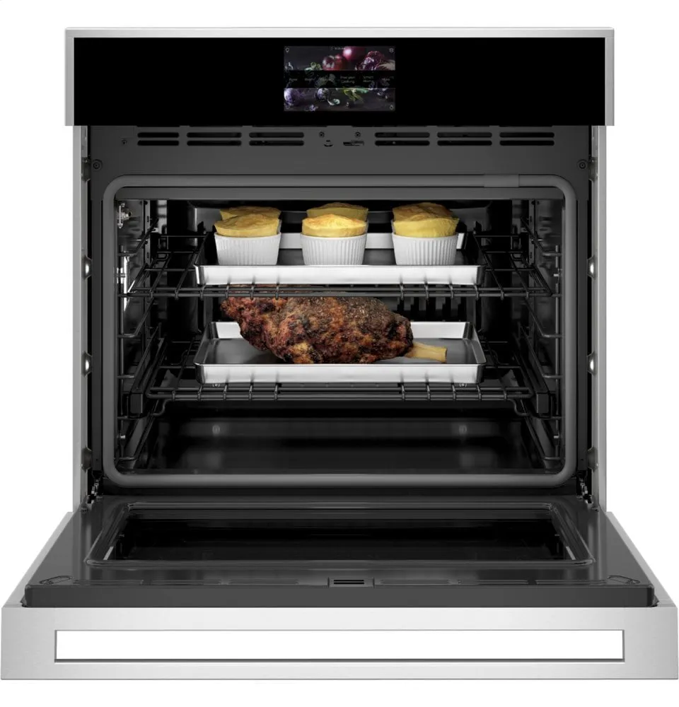 Monogram ZTS90DSSNSS Monogram 30" Smart Electric Convection Single Wall Oven Minimalist Collection