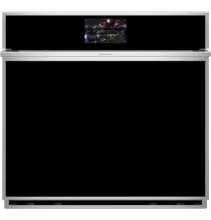 Monogram ZTS90DSSNSS Monogram 30" Smart Electric Convection Single Wall Oven Minimalist Collection