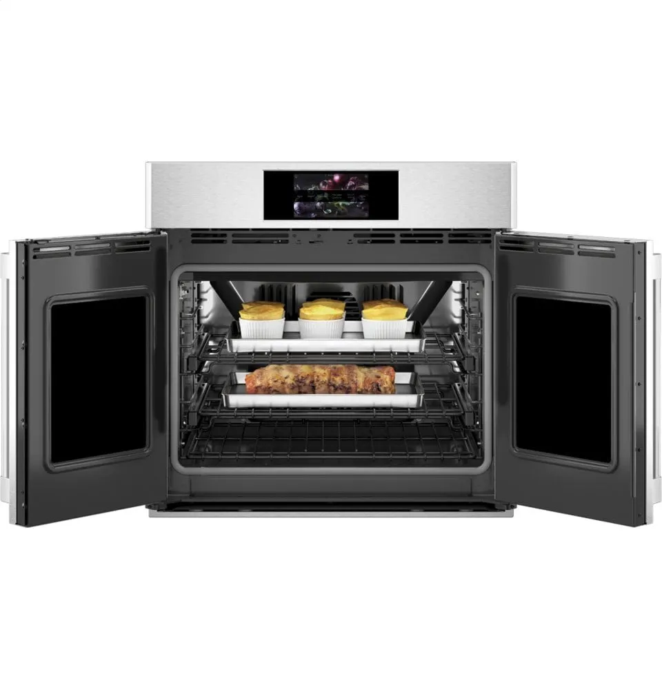 Monogram ZTSX1FPSNSS Monogram 30" Smart French-Door Electric Convection Single Wall Oven Statement Collection