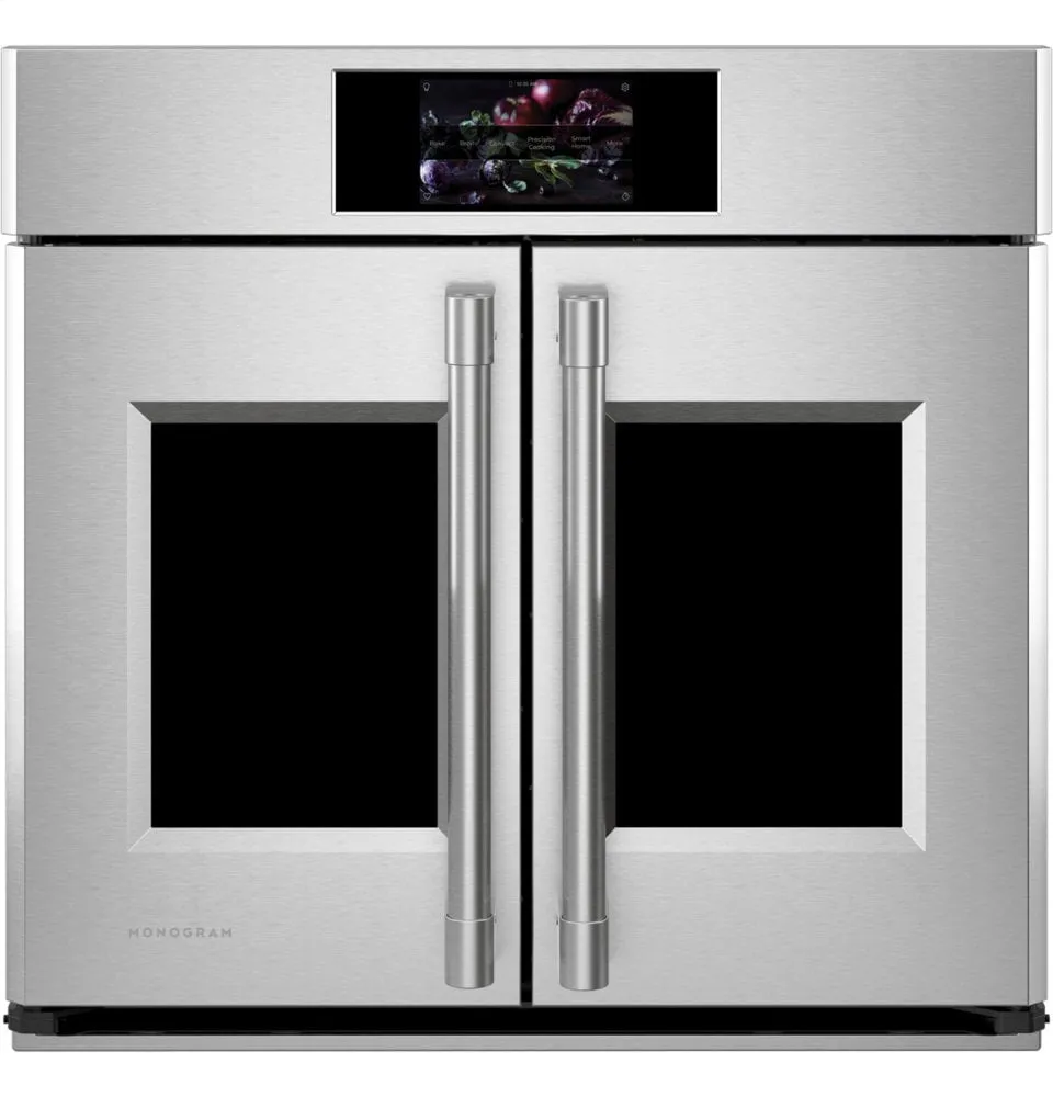 Monogram ZTSX1FPSNSS Monogram 30" Smart French-Door Electric Convection Single Wall Oven Statement Collection
