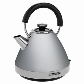 Morphy Richards 1.5L Venture Collection Pyramid Kettle In Steel Grey New Arrival Discount Shop the Best Deals