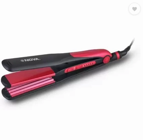 Nova 3 In 1 Nhs 801 Hair Straightener  (Black, Pink) Trending Savings Now Best Deal Online