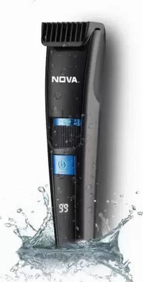Best Deal Today Nova Nht 1059 Digital Waterproof Runtime: 200 Min Trimmer For Men  (Grey)