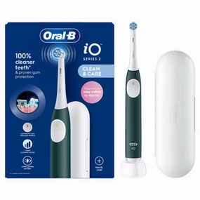 Oral-B Io2 Forest Green Electric Toothbrush   Travel Case Limited Time Offer