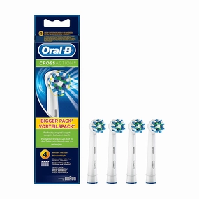 Oral-B Crossaction Replacement Electric Toothbrush Heads: White Edition (4 Pack) Special Steal Event